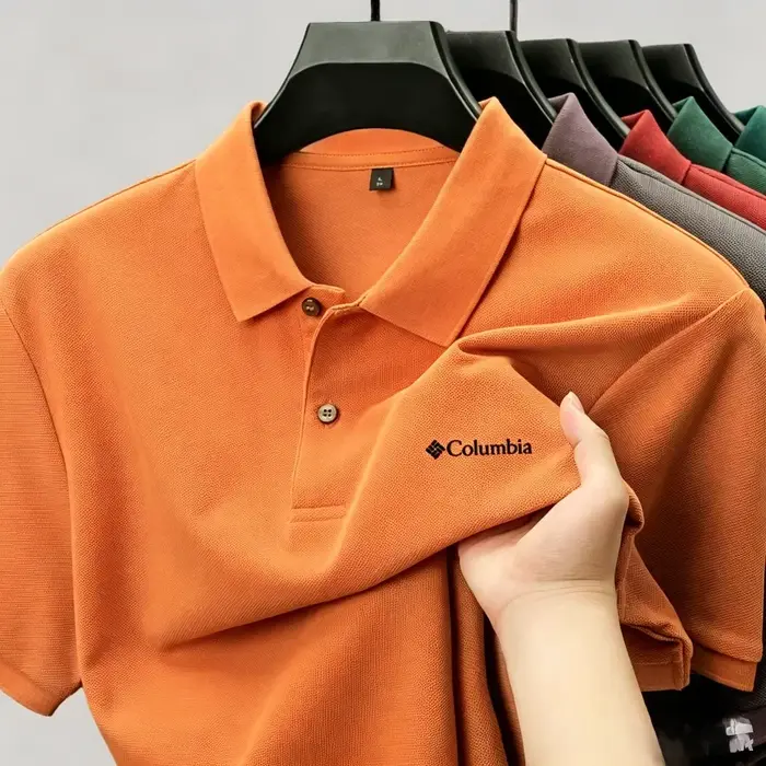 Polo décontracté pour homme à manches courtes