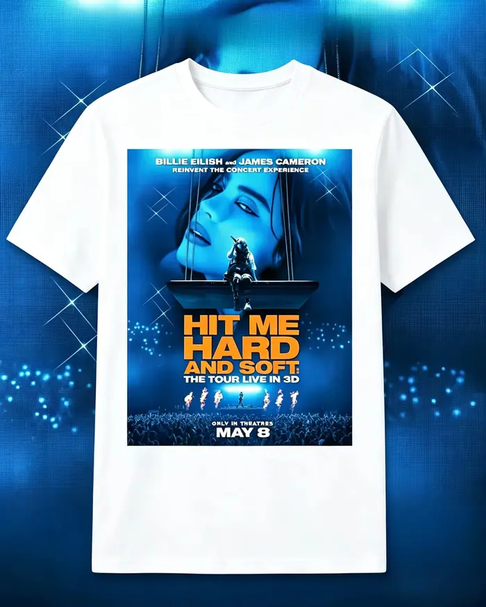 T-shirt Billie Eilish Hit Me Hard and Soft : The Tour Live in 3D Movie