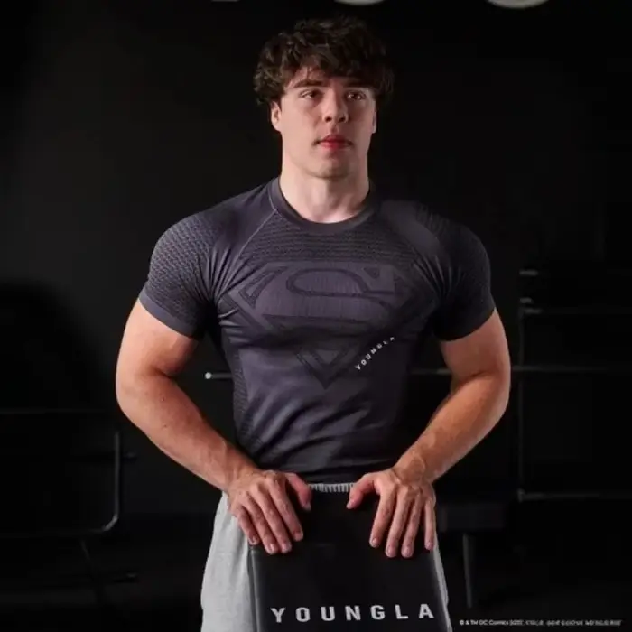 Superman Sports Tight Shirt, dernière mode décontractée pour le fitness, pour hommes et femmes, adul