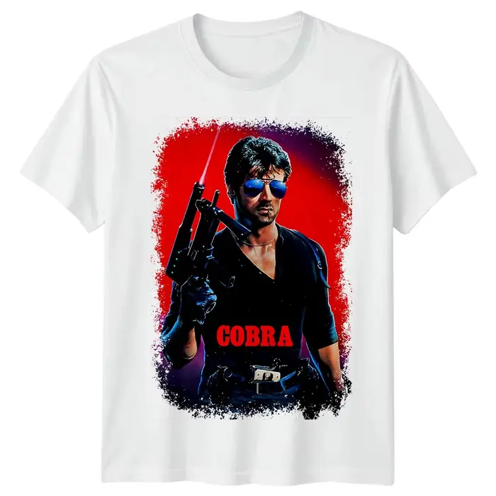 T-shirt Cobra 1986 rétro pour hommes et femmes