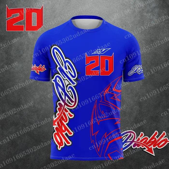 Nouvelle Moto de Course 2026 No. T-shirt à manches courtes pour hommes et femmes