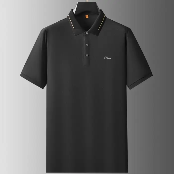 Polo de luxe à manches courtes pour hommes