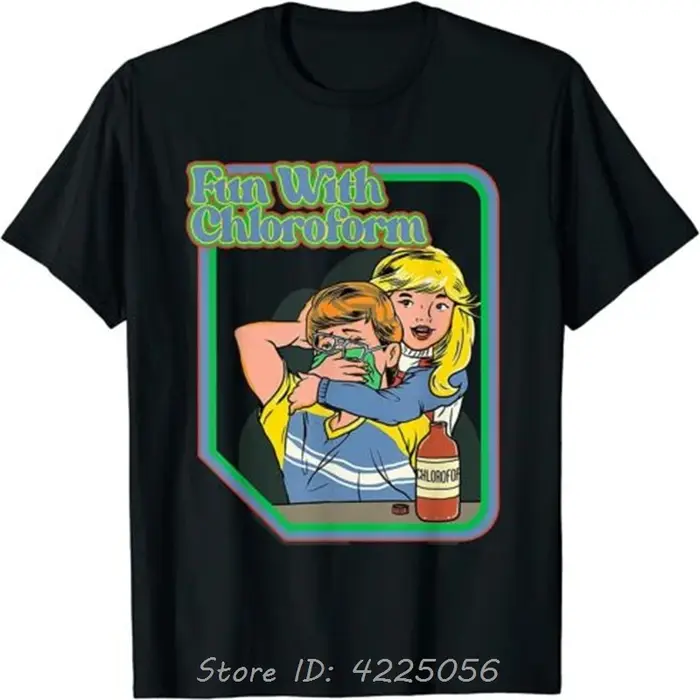 Mode T-shirt nouveau amusant avec Chloroform drôle blagues sombres adulte Humor cadeau T-shirt couve
