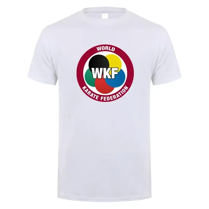WKF World Karate Federation T Shirt Hommes polyester haut respirant pour le sport