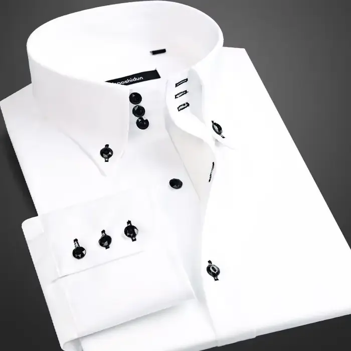 Chemise blanche classique pour hommes pour les occasions formelles ou décontractées