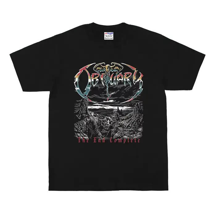 T-shirt Obituary The End Complete Death Metal Band Morbid Angel Deicide imprimé à manches courtes en