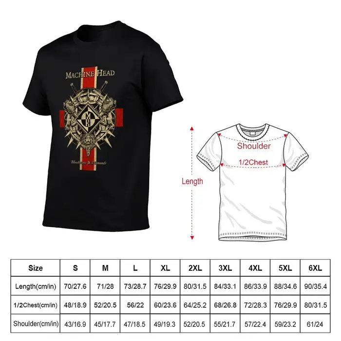 T-shirt Machine Head pour festival et soirée
