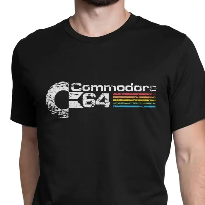 Nouveau T-shirt Vintage Commodore 64 2026 – Camisas C64 Amiga Computer Geek Nerd Imprimé – T-shirts 