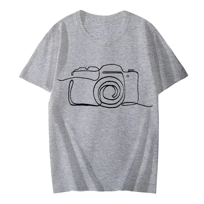 Photographe graphique t dessus de chemise vêtements appareil photo amant t-shirt Homme photographie