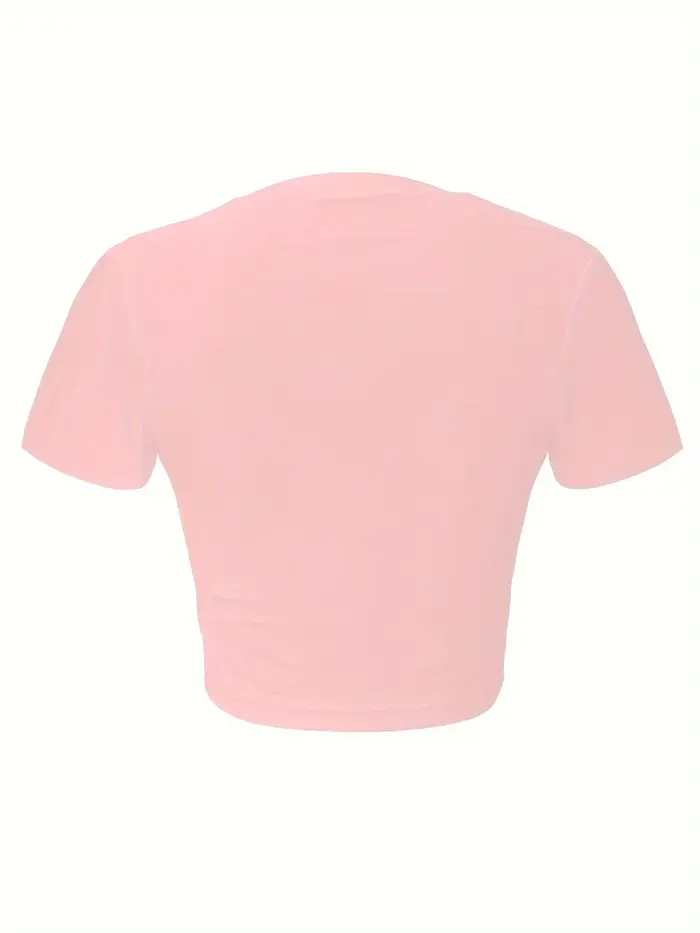 T-shirt court Vintage imprimé étoiles