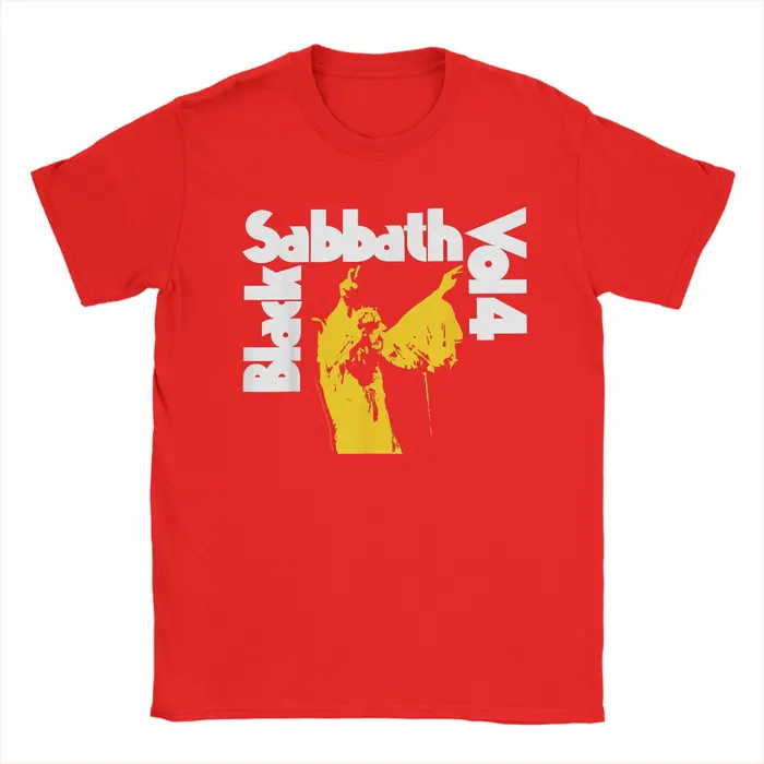 Black Sabbath Vol 4 T-Shirt été groupe de Rock en métal lourd T-Shirts géniaux 100% coton
