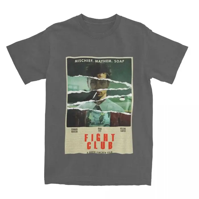 NingClub-T-shirt Décontracté à Manches Courtes pour Homme et Femme, Vêtement en Pur Coton, Film Clas