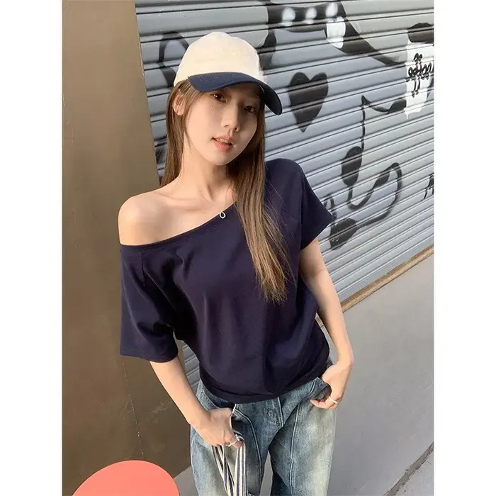 T-Shirt à épaules dénudées pour femmes