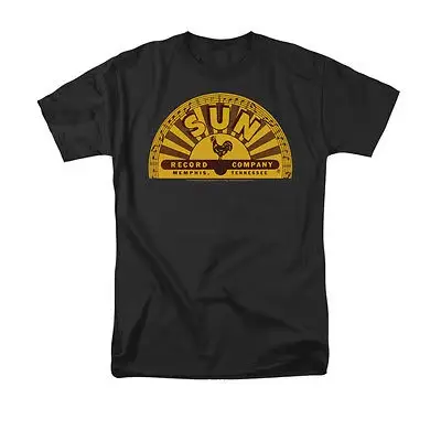 Sun Records Logo traditionnel t-shirt hommes marque de luxe t-shirt été marque couverture en coton t