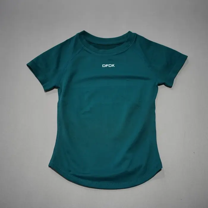 DFDK T-shirt élastique à manches courtes pour femme