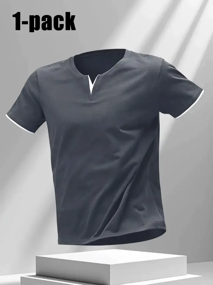 T-shirt pour homme à col en V