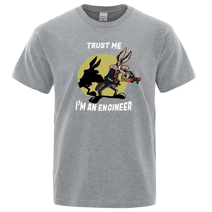 T-shirt Trust Me Im An Engineer pour hommes, T-shirt Vintage en pur coton, nouveau T-shirt en coton 