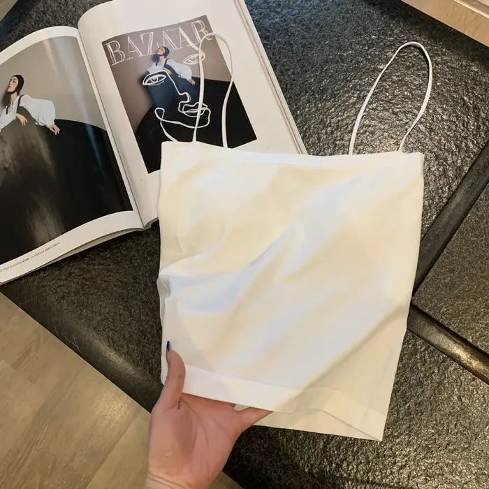 Haut femme Sexy soutiens-gorge Spaghetti sangle culture hauts mode Camisole sans fil brassière sous-