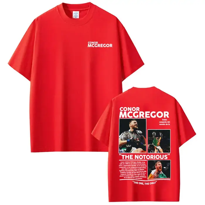 Conor Mcgregor The Notorious Merch T-shirts Vêtements pour hommes Harajuku Cool High Street T-shirts