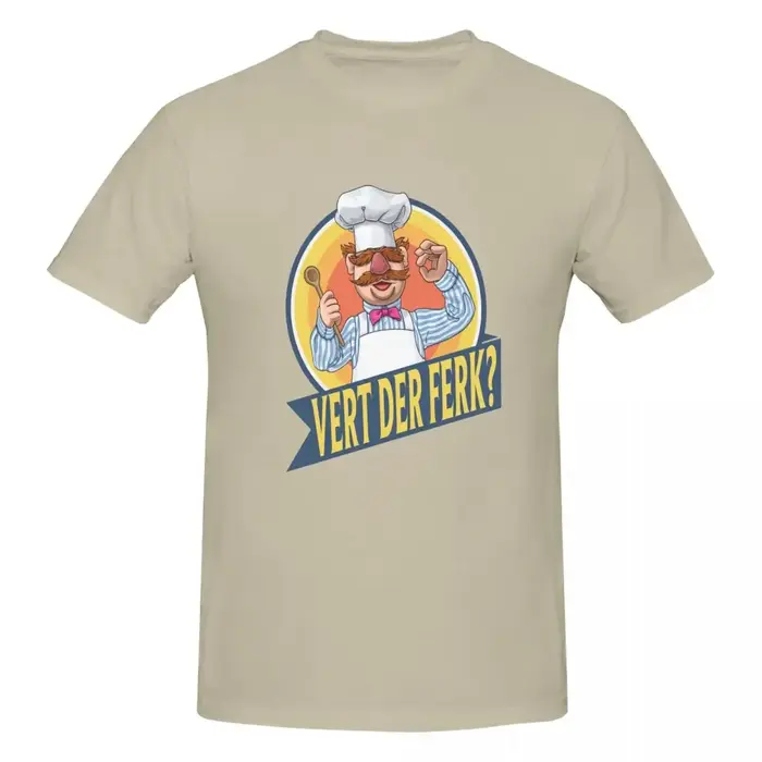 VERT DER FERK 100% T-shirt en coton Économie classiques pour hommes à manches courtes col rond S-6XL