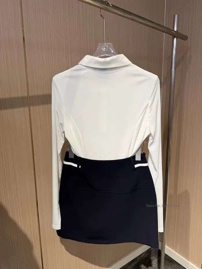 PL Polo de golf pour femme à col