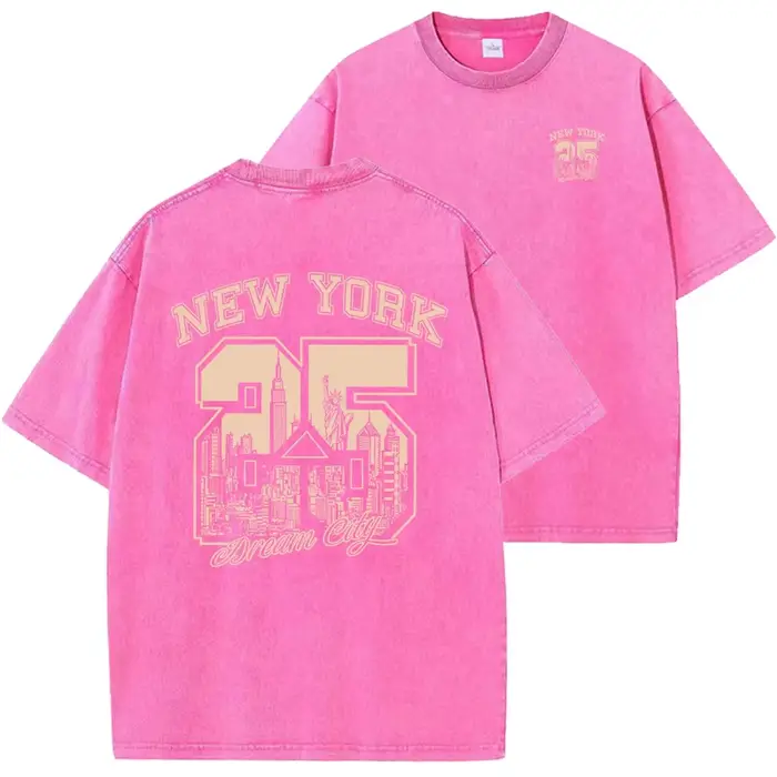 T-shirt à imprimé amusant de la ville de New York pour hommes et femmes