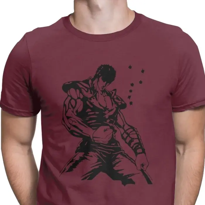 Kenshiro Hokuto No Ken t-shirt hommes poing de l'étoile du nord mode coton t-shirts chemises Hombre