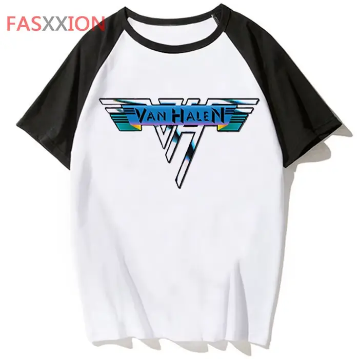T-shirt Van Halen pour hommes, streetwear, humoristique, animé