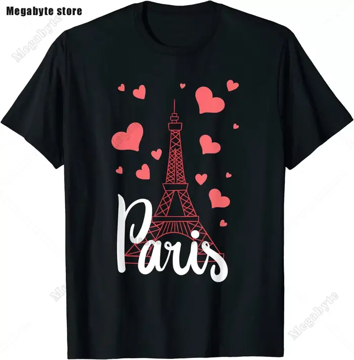 Tour Eiffel Paris Chemise Vintage I Love