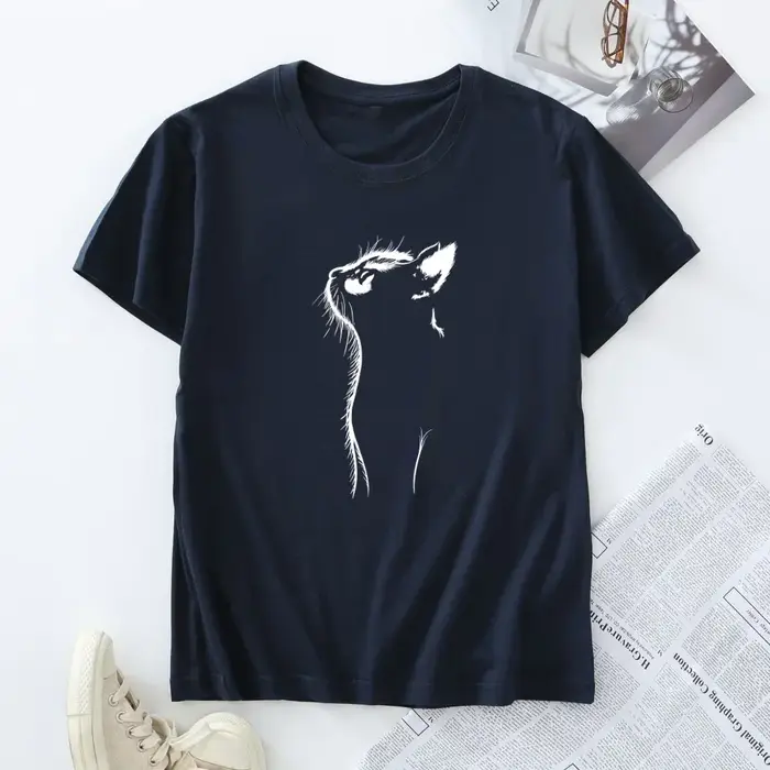 T-shirt surdimensionné à manches courtes pour femmes