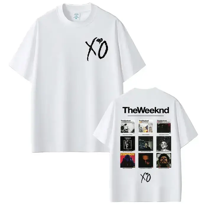 Rappeur The Weeknd Xo Album 2025 t-shirts graphiques femmes hommes Hip Hop T-shirt unisexe mode Harajuku Kawaii