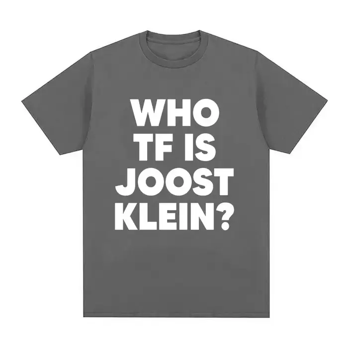 T-shirt tendance et amusant pour femme 2026 – Qui est Joost Klein ? – Haut créatif et stylé