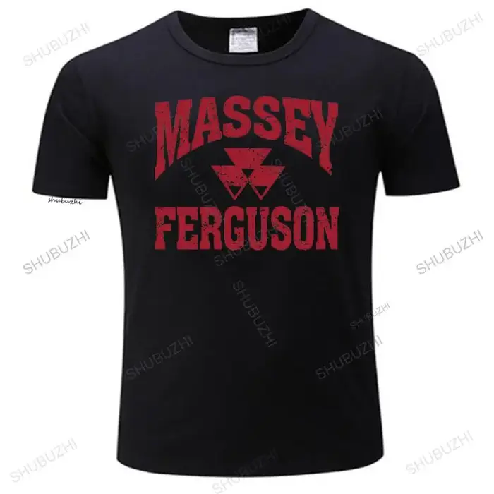 T-shirt Massey Ferguson Gris à Manches Courtes et Col Rond pour Homme et Femme