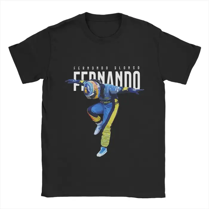 Fernando Alonso t-shirt plage danse coton t-shirts pour hommes tendance Logo personnalisé t-shirt à 