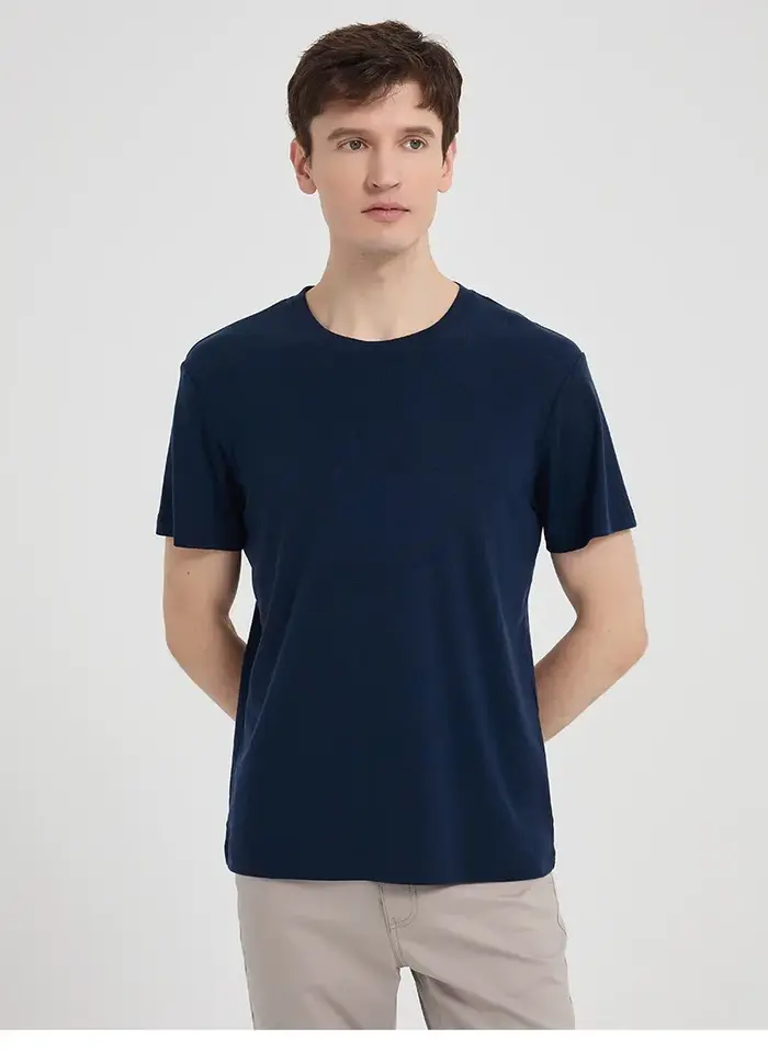 T-shirt en laine mérinos pour homme