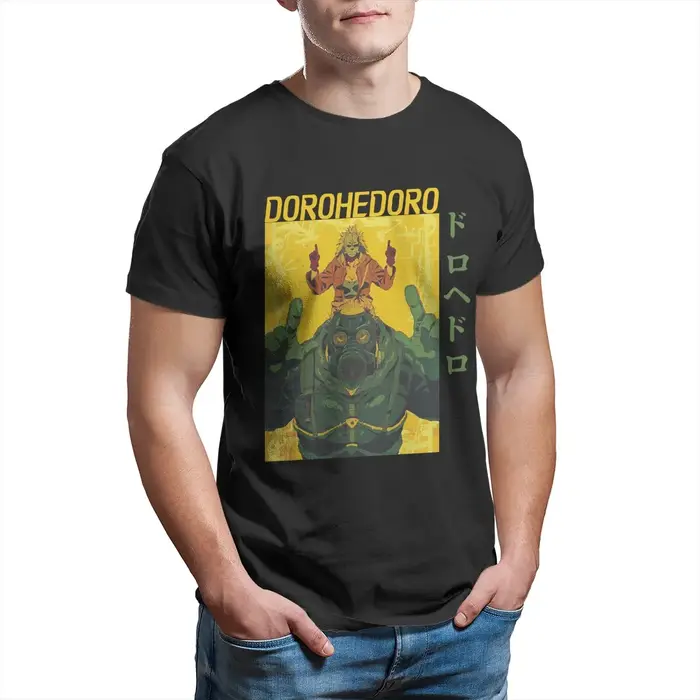 T-shirt imprimé anime Dorohedoro