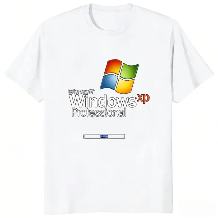 T-shirt imprimé avec logo Windows XP Professional