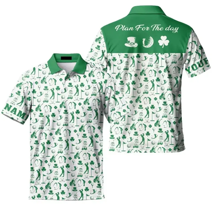 Polo à motif de la Saint-Patrick pour hommes