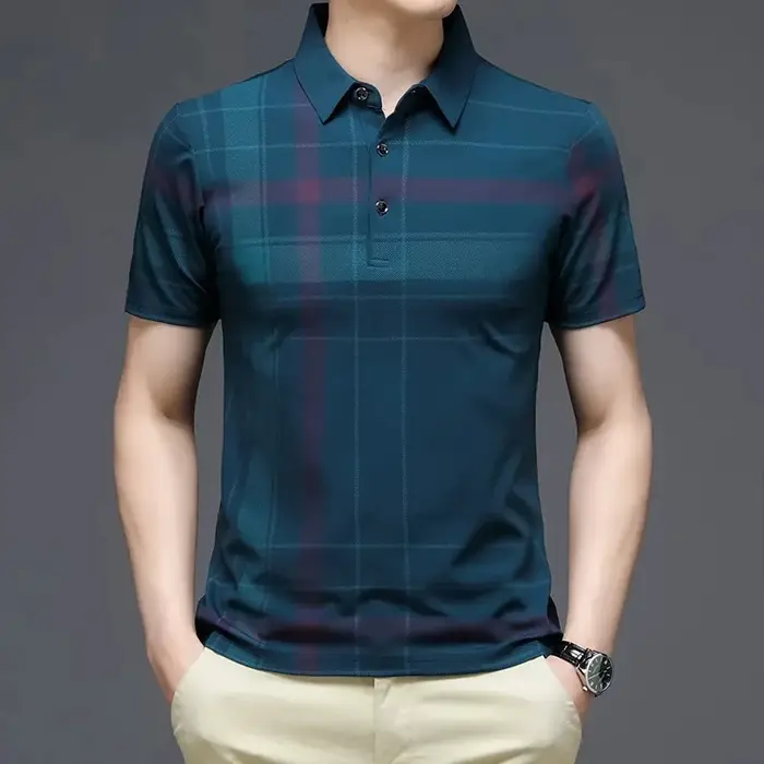 Polo à manches courtes pour hommes