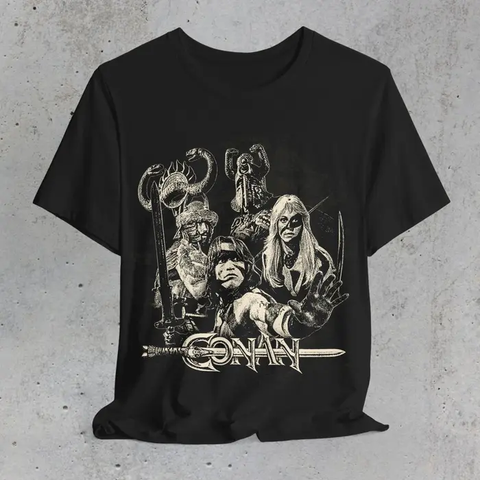 Conan The Barbarian Shirt T-shirt à manches courtes à motif imprimé pour hommes et femmes