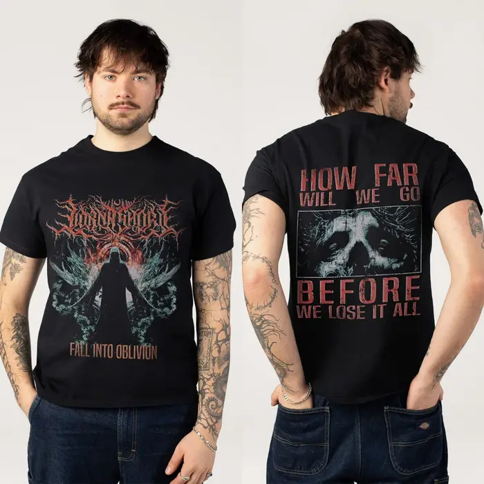 T-shirt en coton graphique rétro Lorna Shore