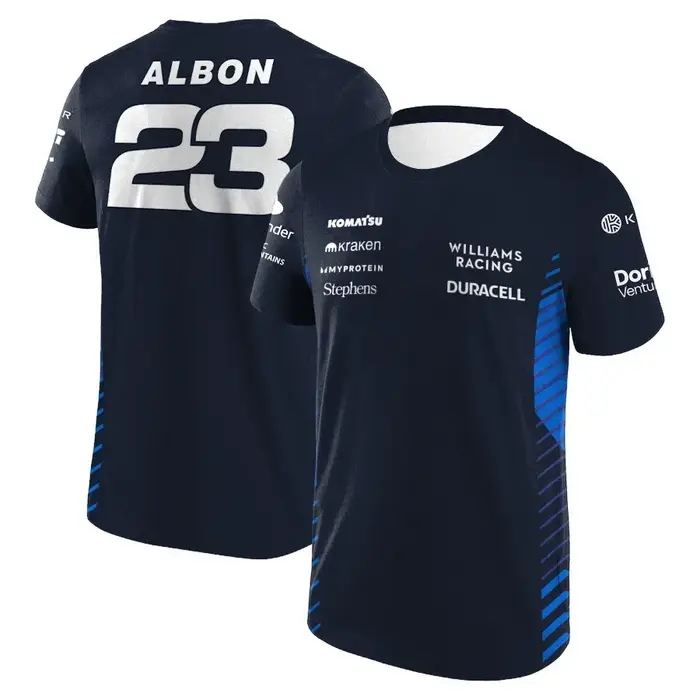 2025 nouveau T-shirt de course F1 Williams chemise de ventilateur Sports de plein air séchage rapide haut de cyclisme