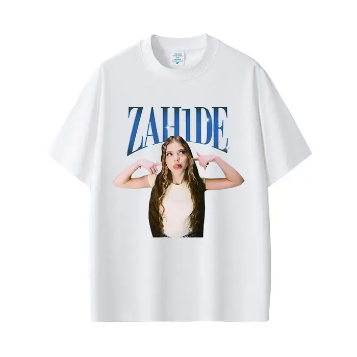 Chanteur Zahide imprimé graphique T-shirts hommes femmes mode décontracté coton à manches courtes