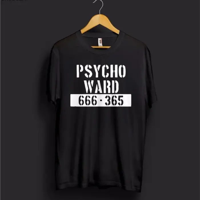 Marque coton nouveau T-Shirt homme coton Psycho Ward T petit haut Halloween 666 Alcatraz film maître