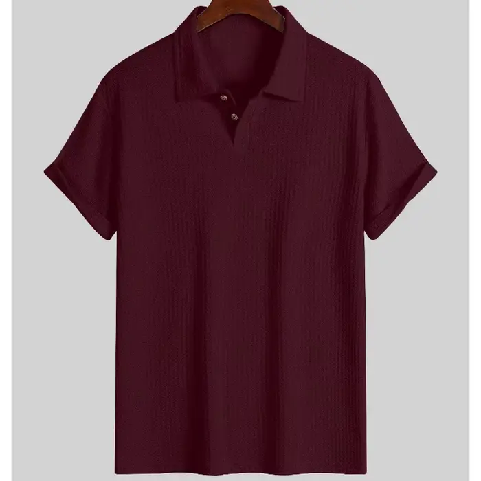 Polo en maille beige pour homme