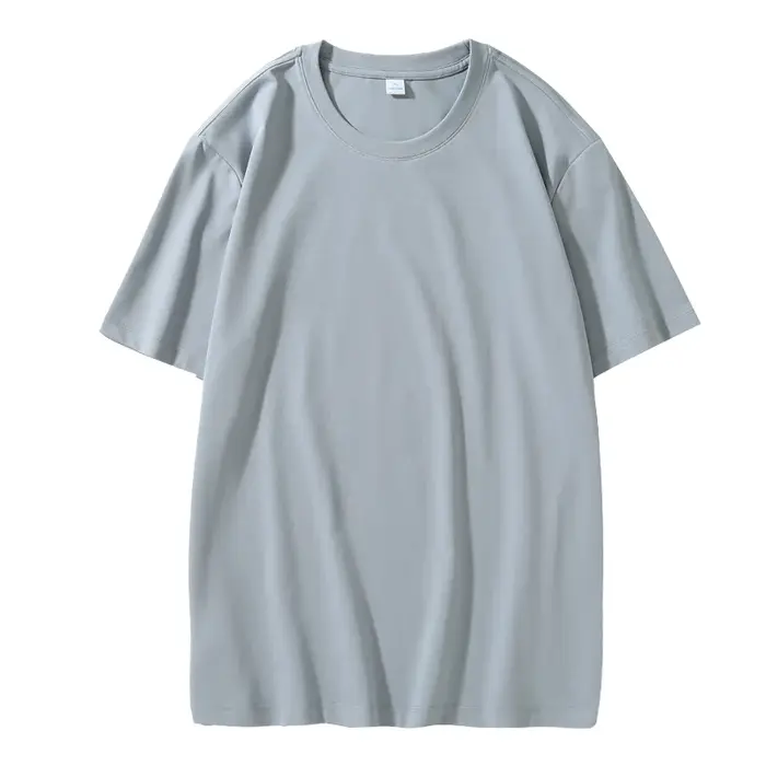 T-shirt d'été à manches courtes et col rond en coton Lycra pour hommes et femmes