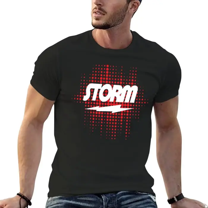 T-Shirt Storm Bowling pour hommes, court, chemisier