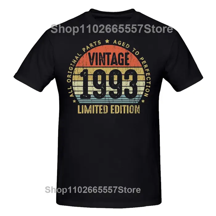 T-Shirt Manches Courtes en Coton Vintage