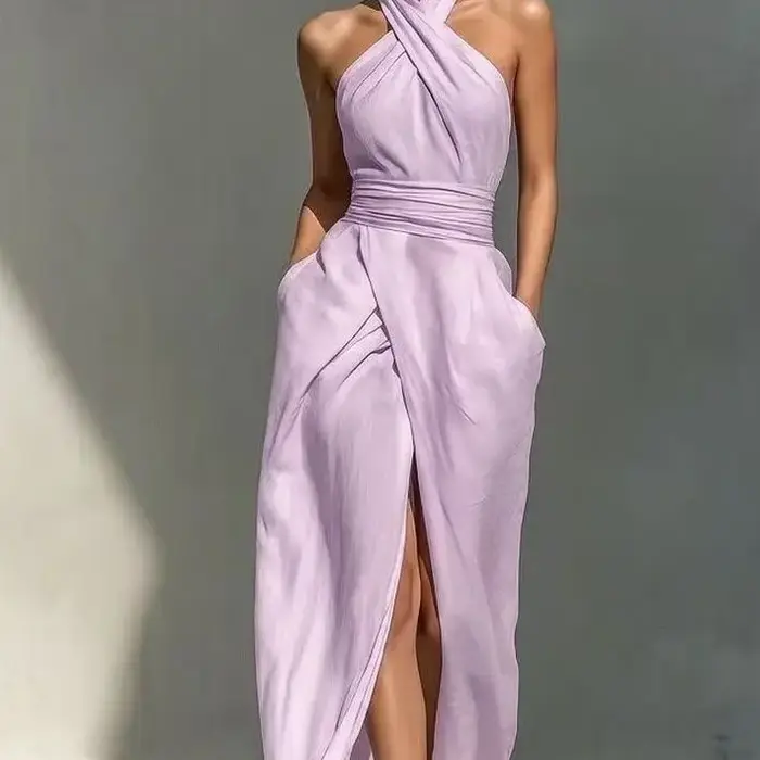 Robe élégante sans manches pour femmes