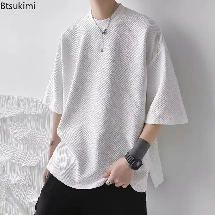 T-shirt ample à manches courtes pour homme